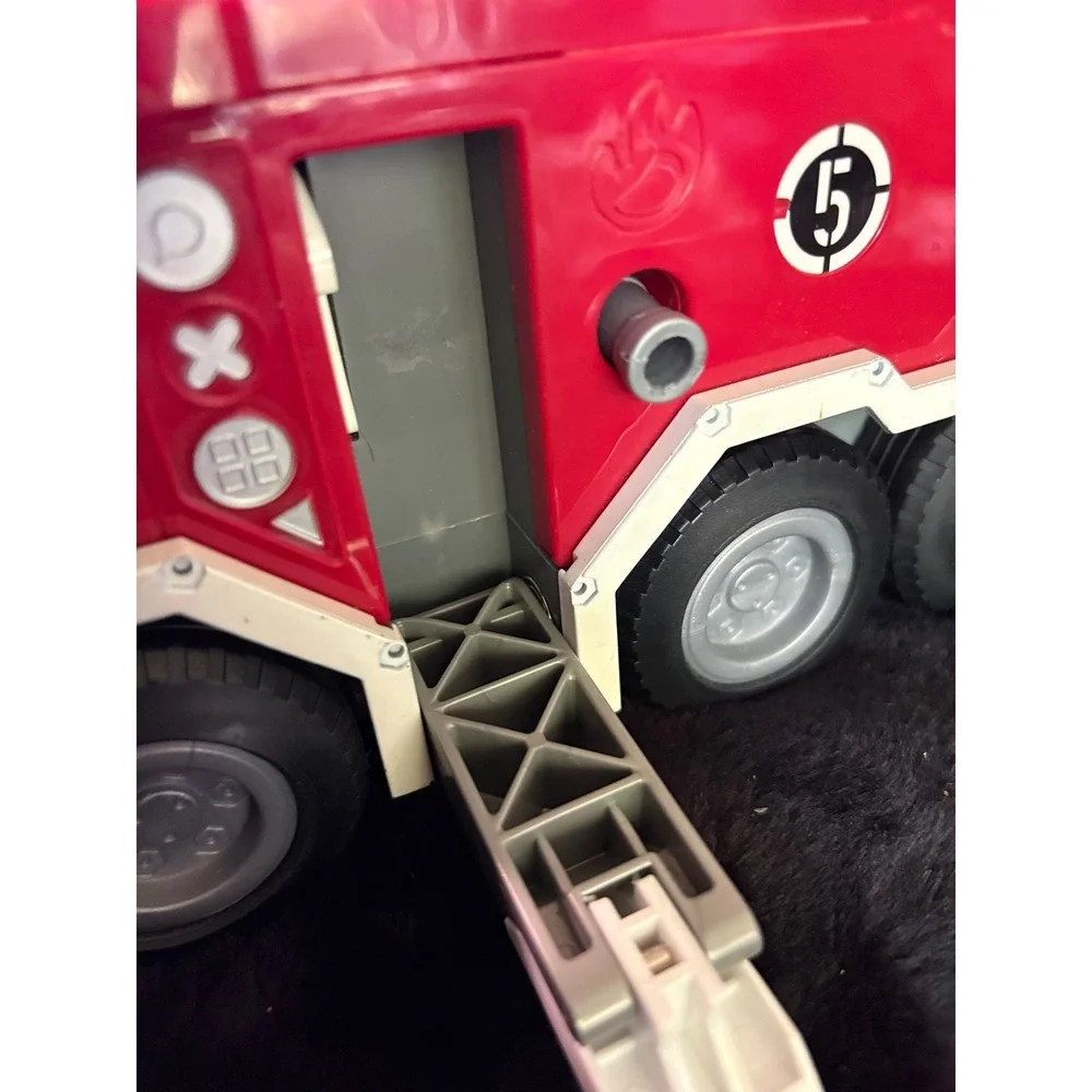 Fisher-Price Imaginext City Fire Truck Red Rescue Vehicle with Accessories
